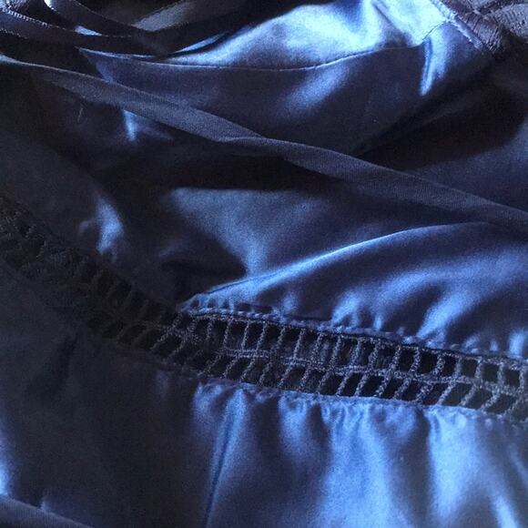 Bardot size 4 Blue Hana Lace Halter Cocktail Dress cocktail Strappy Backless - Picture 7 of 12